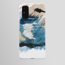 You are an Ocean - abstract India Ink & Acrylic in blue, gray, brown, black and white Android Case