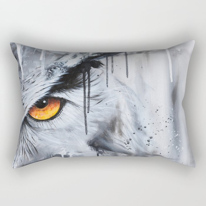 owl eye night vision Rectangular Pillow