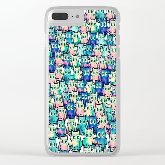 owl-44 Clear iPhone Case