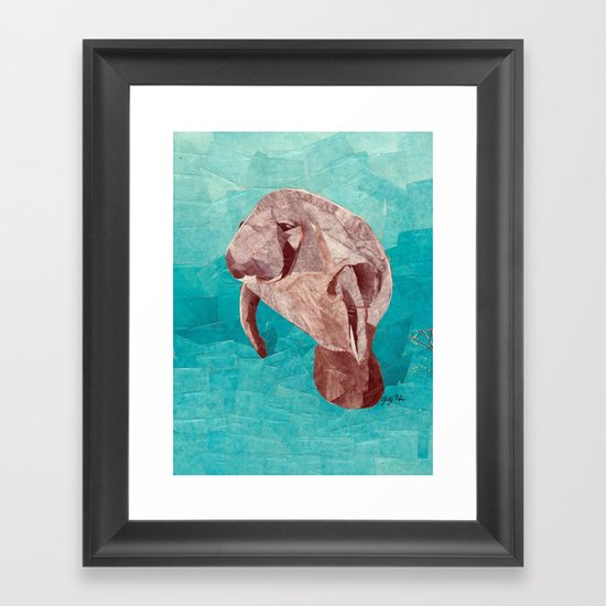 Manatee Framed Art Print