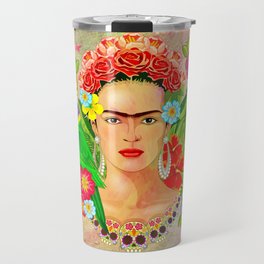 Frida Kahlo painting Travel Mug