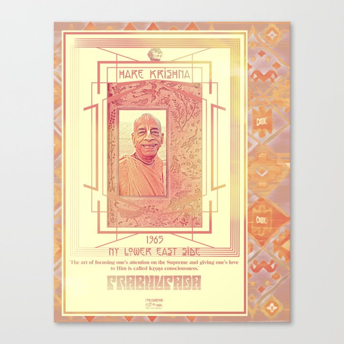 Swami Prabhupada; Hare Krishna Canvas Print