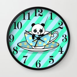 A Tired Panda Wall Clock