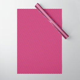 [ Thumbnail: Red and Purple Colored Lined Pattern Wrapping Paper ]