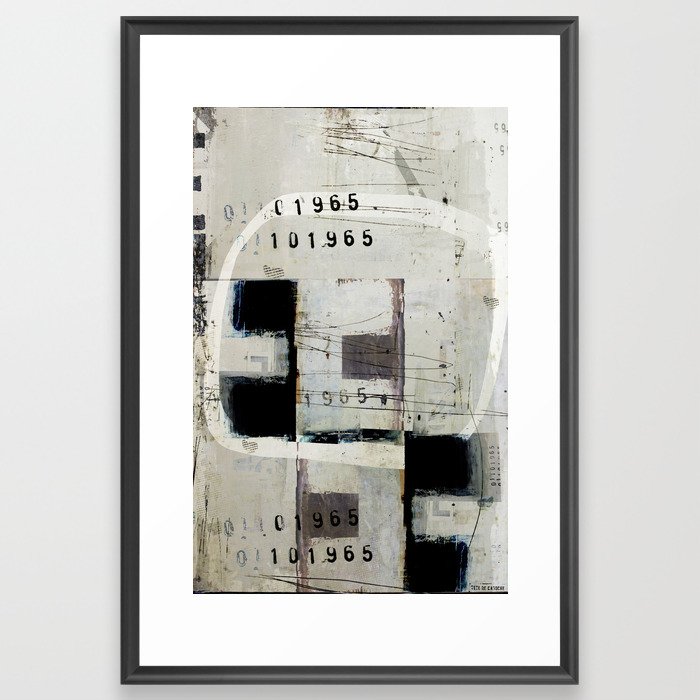 « graphique 1965 » Framed Art Print