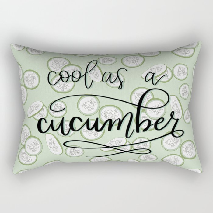 Cool as a Cucumber Rectangular Pillow