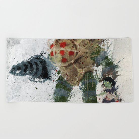 Bubbles Beach Towel