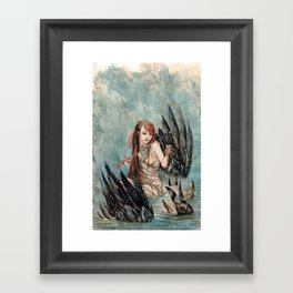 Drawing out the Night Framed Art Print