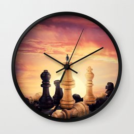 the rise of a chess player Wall Clock
