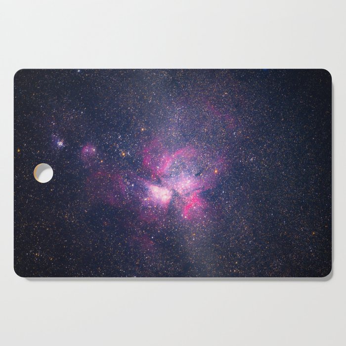Purple Cosmic Star Galaxy Cutting Board