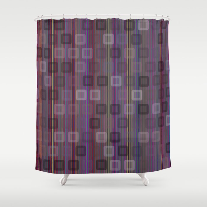 Abstract vertical stripes Shower Curtain