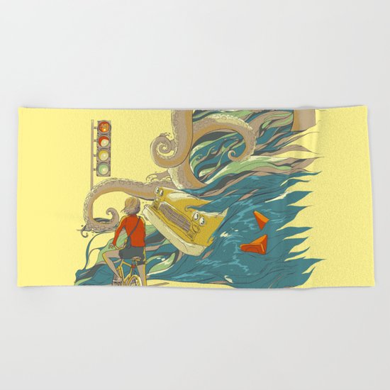 Traffic Monday Beach Towel