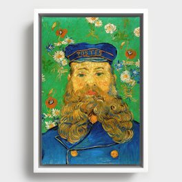 Vincent Van Gogh - Portrait of the Postman Joseph Roulin Framed Canvas