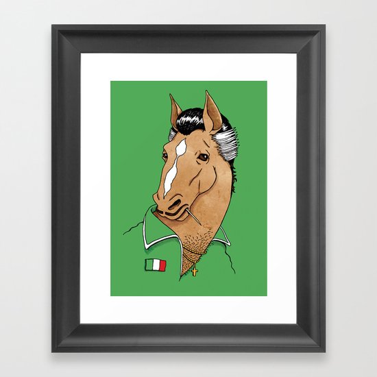 Italian Stallion Framed Art Print