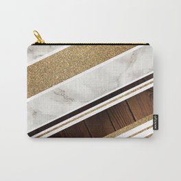Granite/Wood Gold Pattern Carry-All Pouch