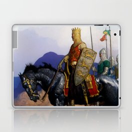 “King Edward Views the Battle” by NC Wyeth Laptop Skin
