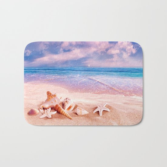 On the beach Bath Mat