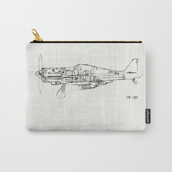 FW - 190 ( B & W) Carry-All Pouch