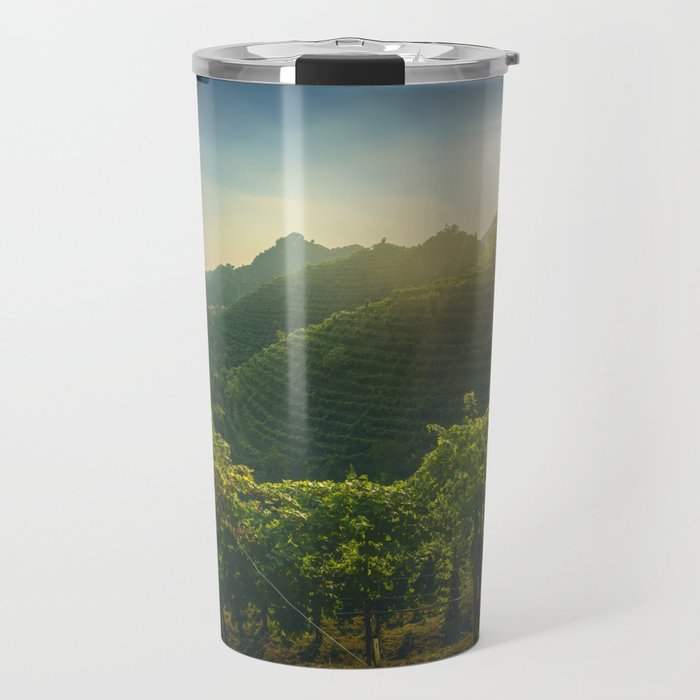 Vineyards and Hills in Prosecco Unesco Site. Italy Travel Mug