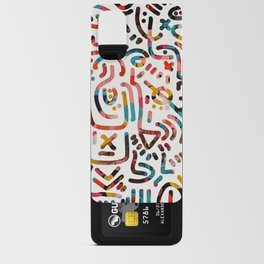 Graffiti Art Life in the Jungle with Symbols of Energy Android Card Case