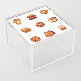 Salted caramel bear Acrylic Box | Cute, Character, Animal, Brown, Pudding, Seasaltcaramel, Chocolate, Babybear, Cookie, Dessert 