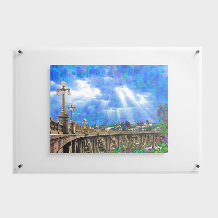 Pasadena Bridge Floating Acrylic Print