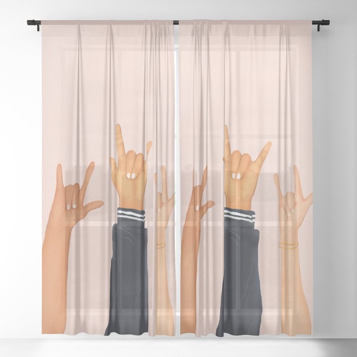 Rock On! Sheer Curtain