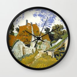 Vincent van Gogh "Street in Auvers-sur-Oise" Wall Clock
