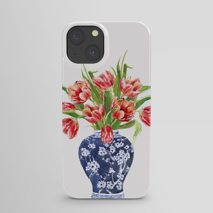 Tulips in Chinese Vase iPhone Case