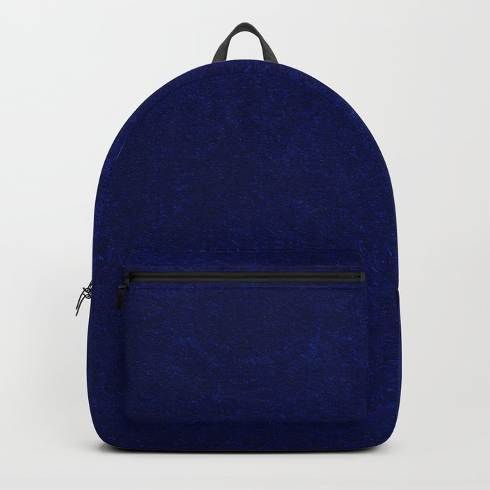 Royal dark blue velvet Backpack
