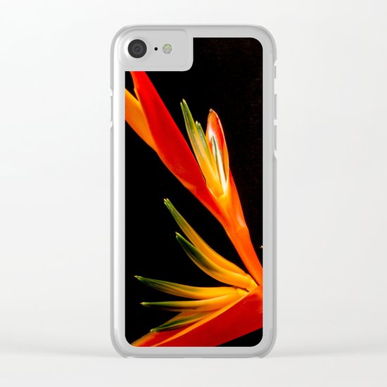 bird of paradise flower Clear iPhone Case