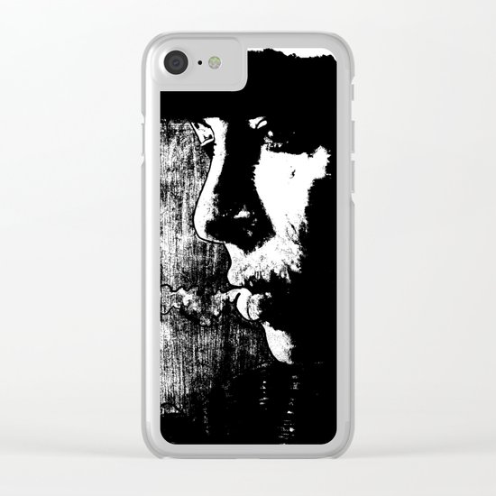 SMOKE - black version Clear iPhone Case