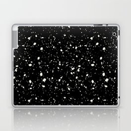Black Terrazzo Seamless Pattern Laptop Skin