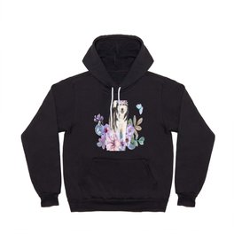 Flower and Dog Hoody
