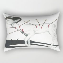 Audrey Hepburn Deer Rectangular Pillow