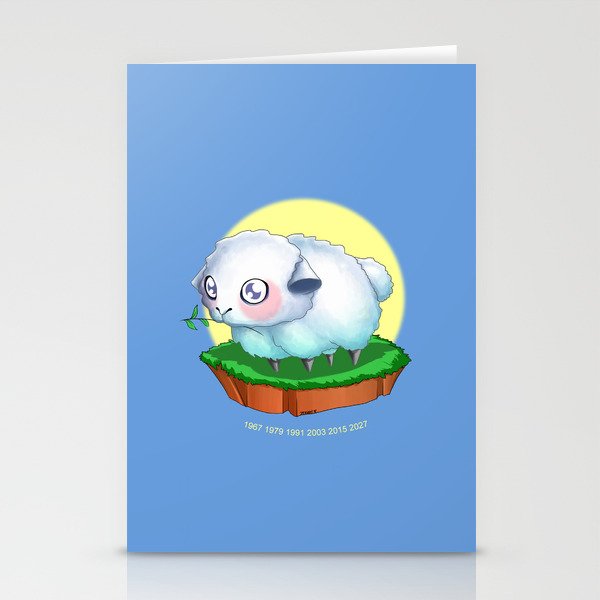Year of the Sheep Stationery Cards
