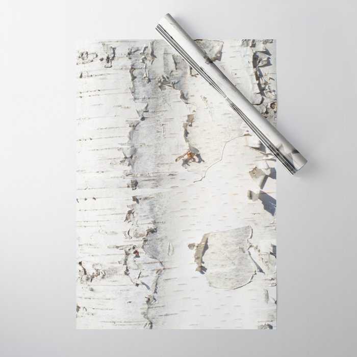 Birch bark pattern Wrapping Paper