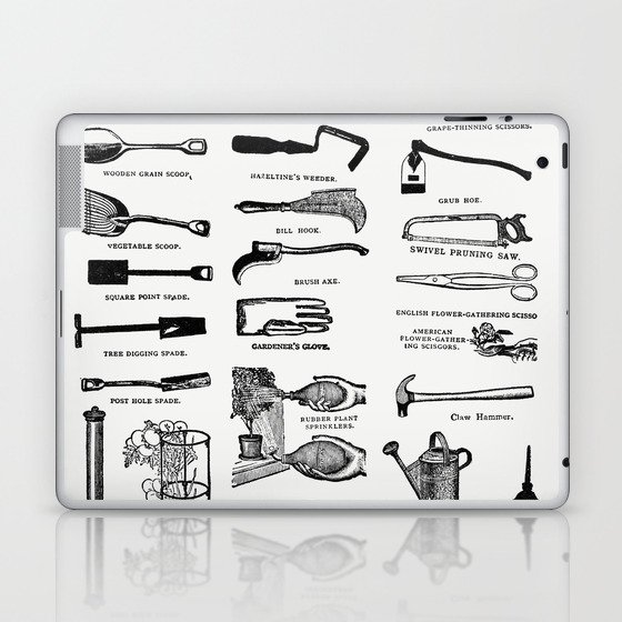 Garden Tools Implement Catalogue Laptop & iPad Skin