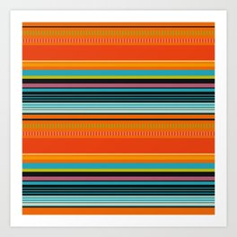 Mexican Stripes 2 Art Print