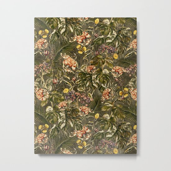 Tropical Camouflage Metal Print