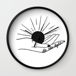 Be The Light Wall Clock