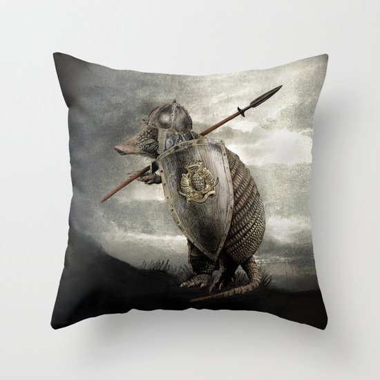 Armadillo by Eric Fan & Viviana González Throw Pillow
