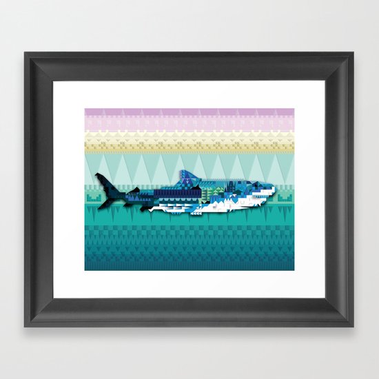 Paralleloshark Framed Art Print