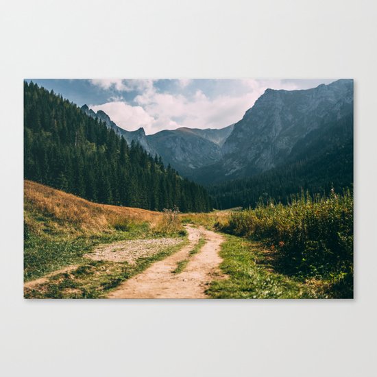 Sunny Mountain Valley Canvas Print