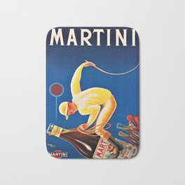 Vintage Martini and Rossi Sparkling Wine Vermouth Advertisement Poster Bath Mat | Italy, Alcohol, Martiniandrossi, Graphicdesign, Vermouth, Frenchvermouth, Advertising, Vintage, Italian, Liquor 