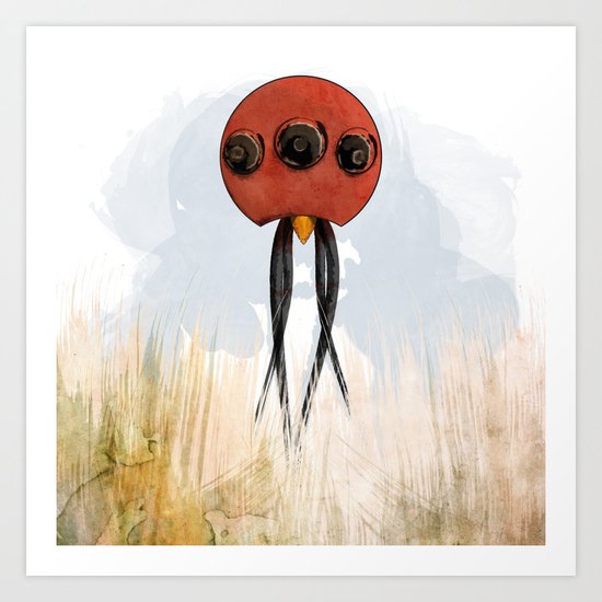 Squidis Beakifidus Art Print