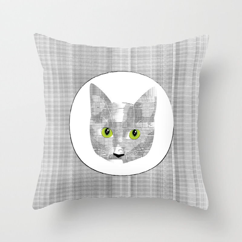Mimi Chaton Throw Pillow By Julie Duhamel Society6 Mimi Chaton Throw Pillow By Julie Duhamel Society6