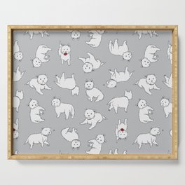 Playful Westies Serving Tray