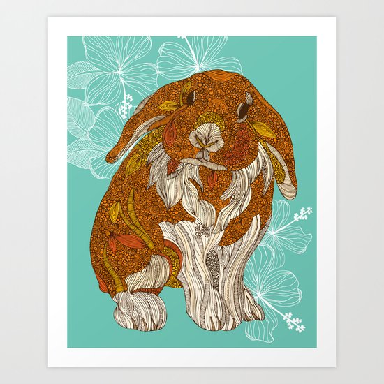 Hello little bunny Art Print