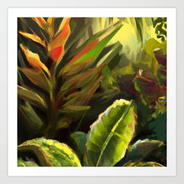 Tropical Palm Plants 2 Art Print